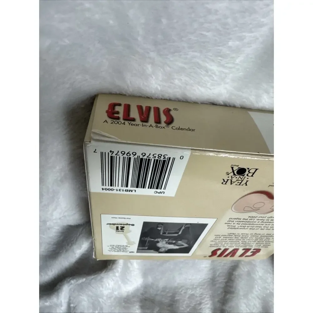 Elvis Presley 2004 A Year-in-a-Box Calendar Full Color Desk Calendar NEW NIB